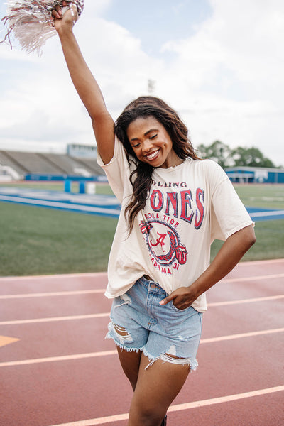 LivyLu Rolling Stones Bama College Vintage Tee