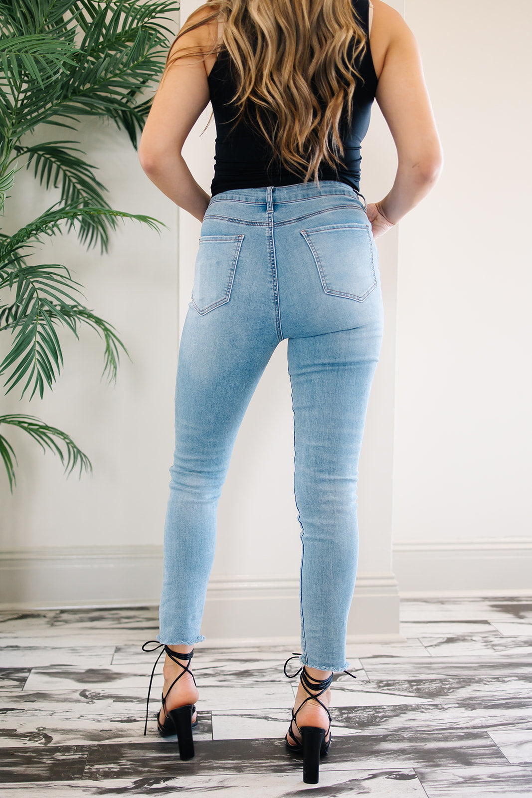 Eleni High Rise Button Up Jeans