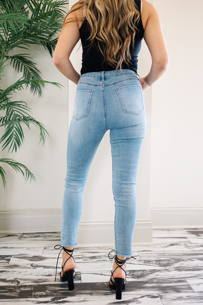 Eleni High Rise Button Up Jeans