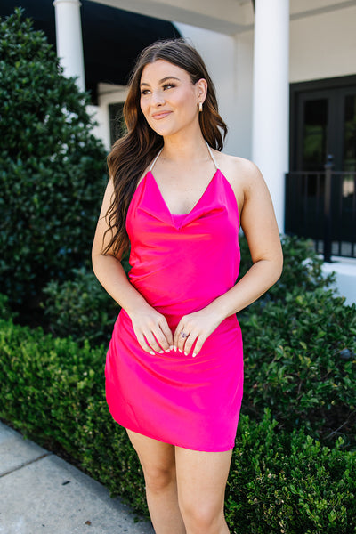 Blinded By Love Halter Dress