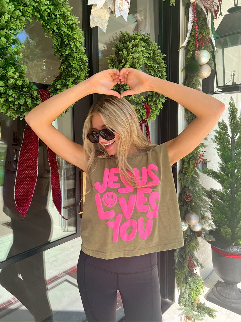 Jesus Loves You Muscle Tank