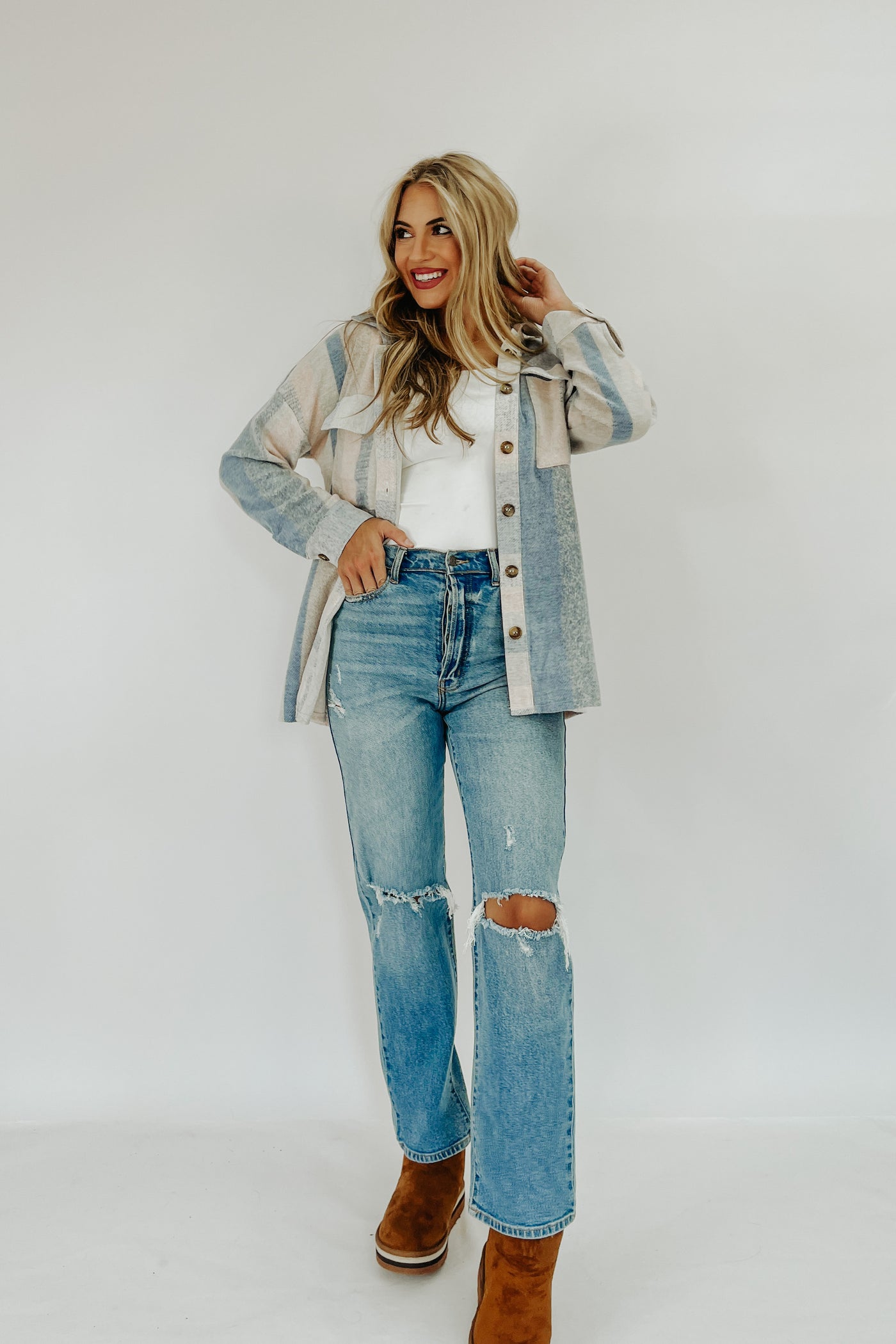 Madelina Striped Top