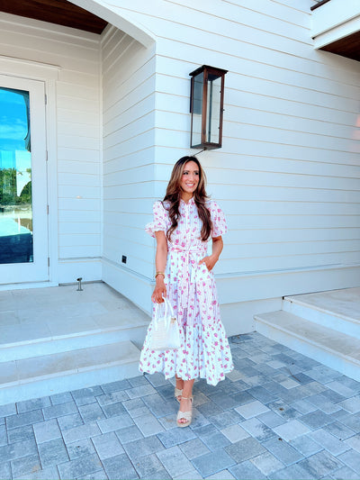 Leaving You Breathless Floral Midi Dress
