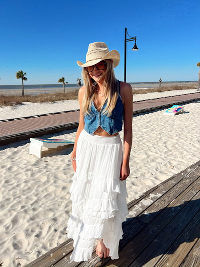 Grace In Every Step Tiered Maxi Skirt