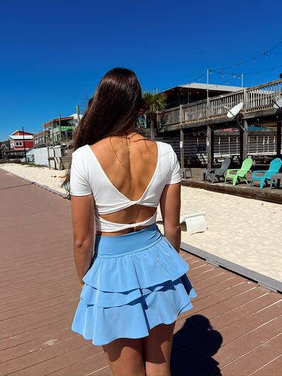 Where To Next Ruffled Skorts