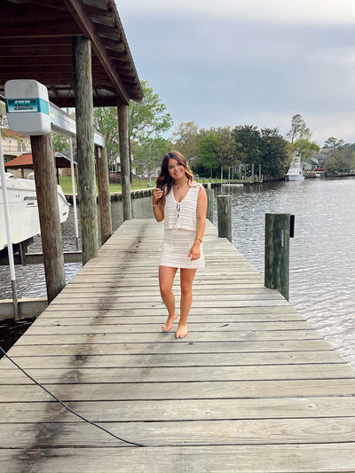 Flirty Beginnings Crochet Two-Piece Set