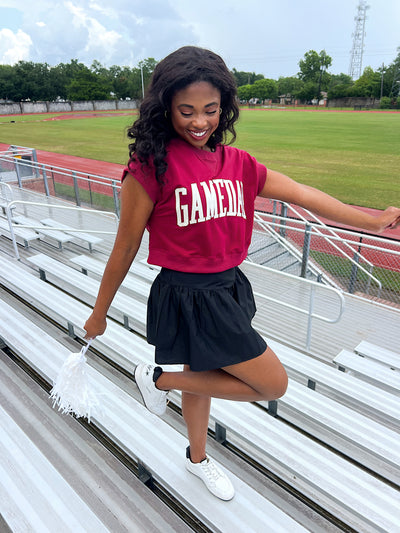 Gameday Cropped Terry Top