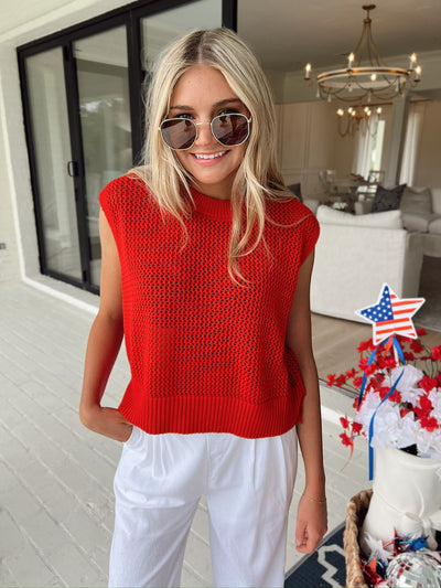 Feelin' Confident Sheer Knit Top