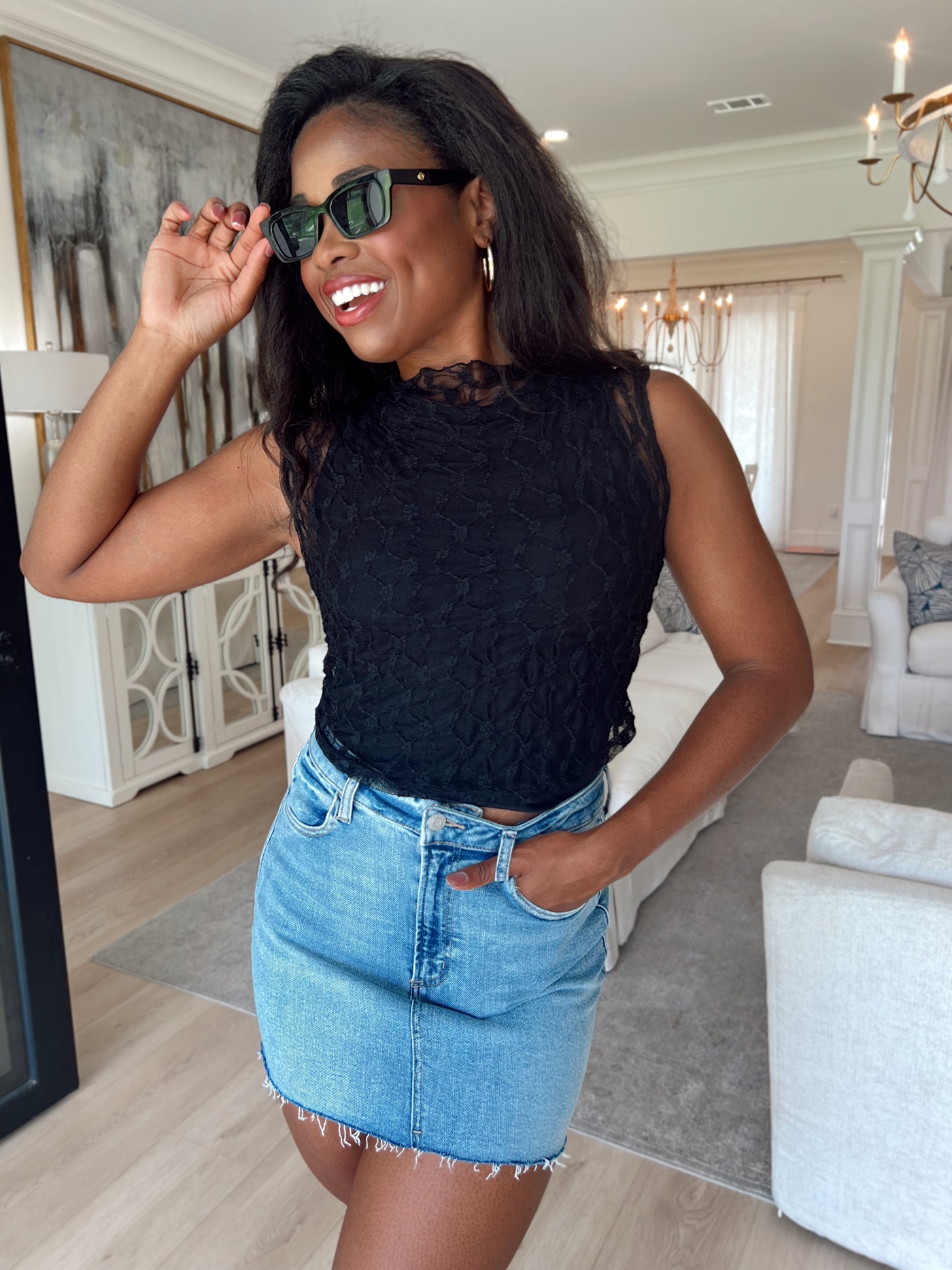 Nothing Fancy Lace Top
