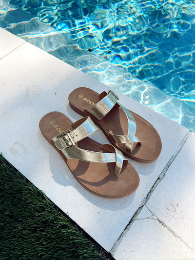 Summer Spritz Metallic Sandals