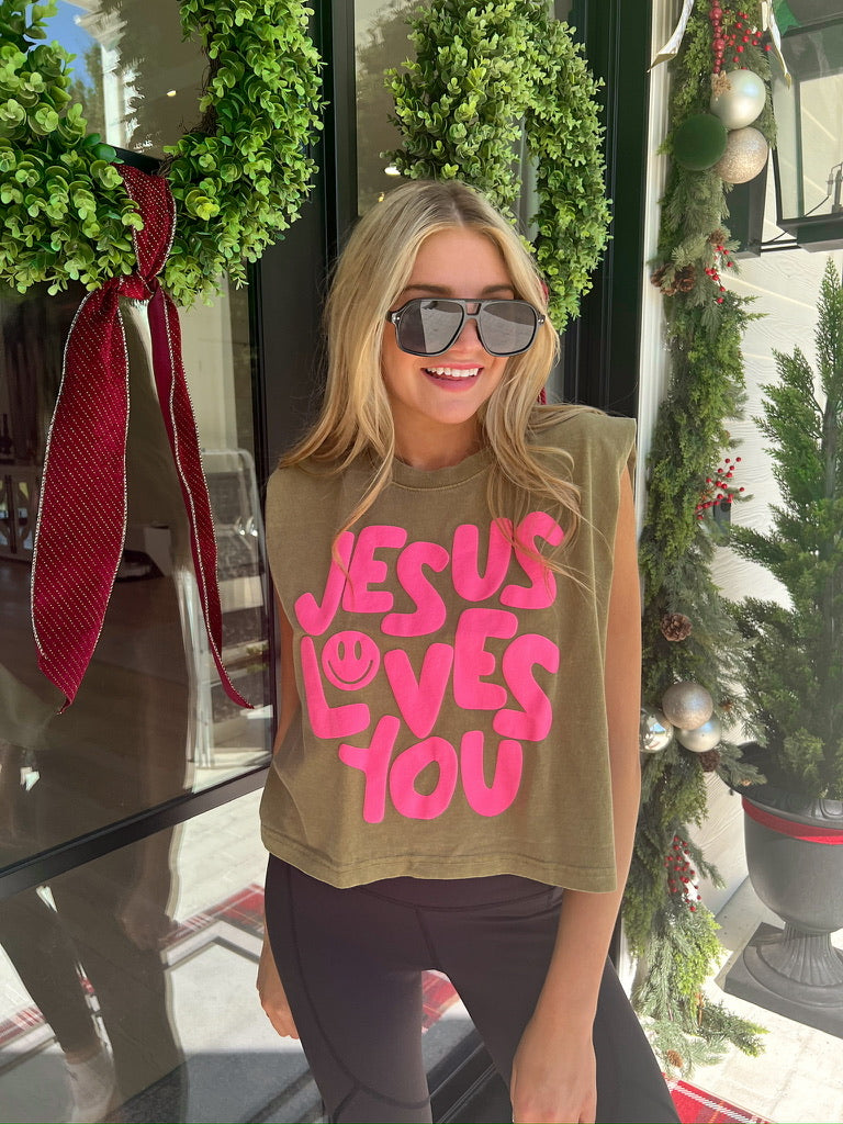 Jesus Loves You Muscle Tank