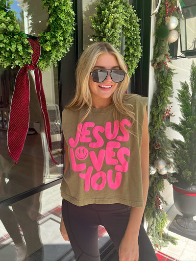 Jesus Loves You Muscle Tank