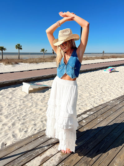 Grace In Every Step Tiered Maxi Skirt