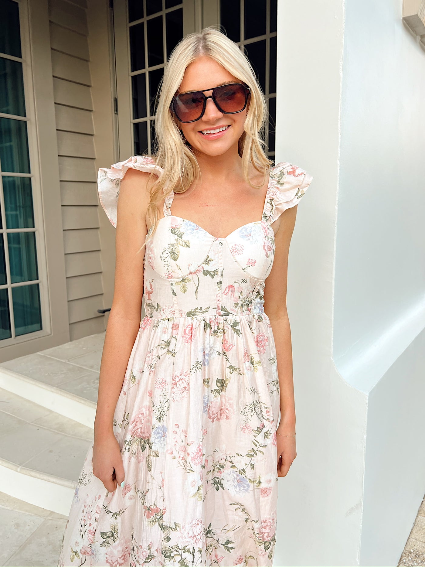 A Beautiful Feeling Floral Maxi Dress