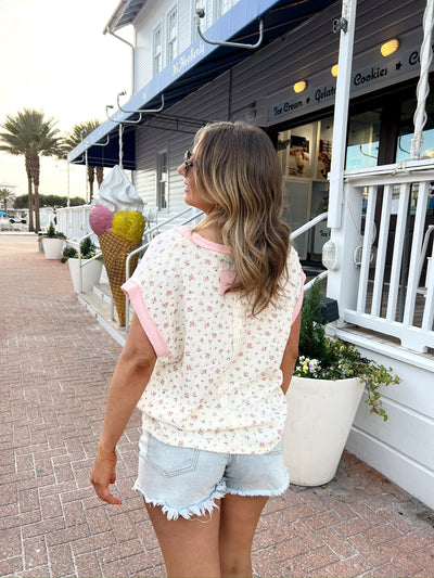 Radiate Good Vibes Floral Top