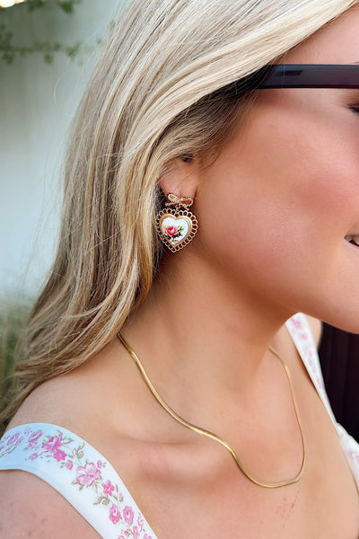 Sweet At Heart Drop Earrings