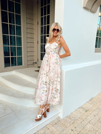 A Beautiful Feeling Floral Maxi Dress