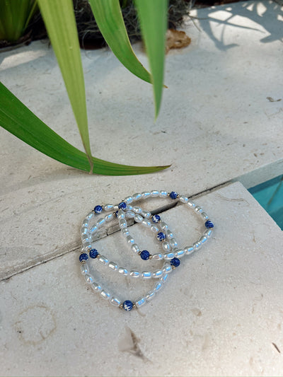 Stacked Ambition Pearl Beaded Bracelet Set