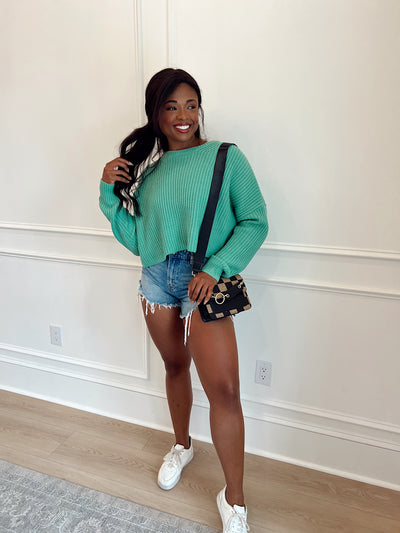 Keep It Chill Cropped Sweater