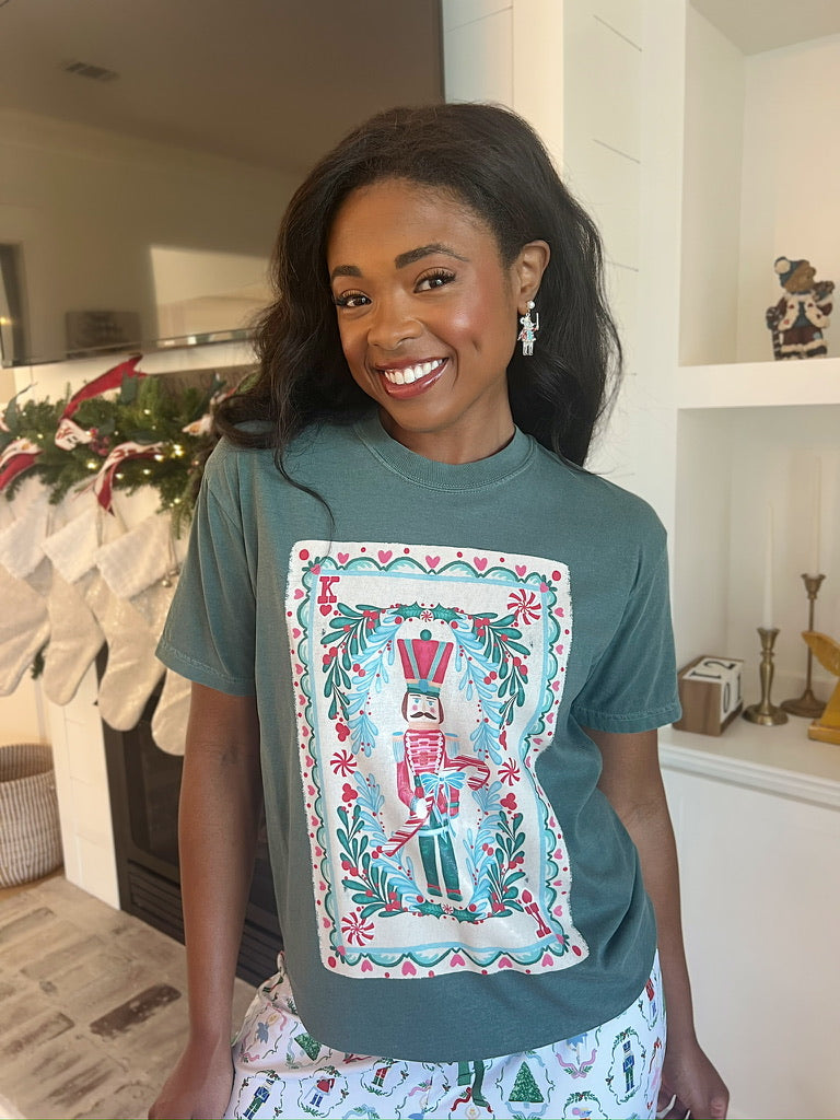 The Nutcracker Playing Card Graphic Top