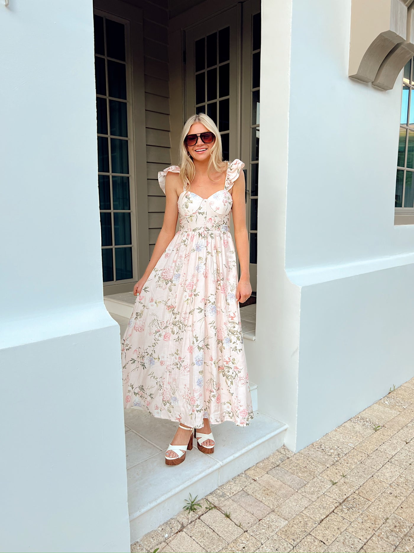 A Beautiful Feeling Floral Maxi Dress