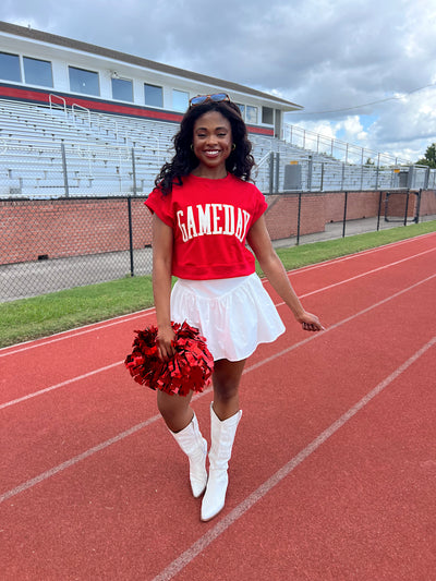 Gameday Cropped Terry Top