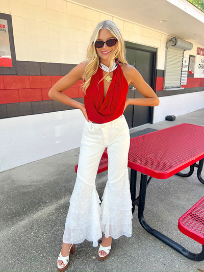 Eclipsing The Heart Halter Top