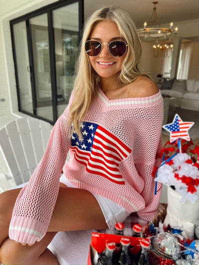 Let Freedom Ring Knit Sweater