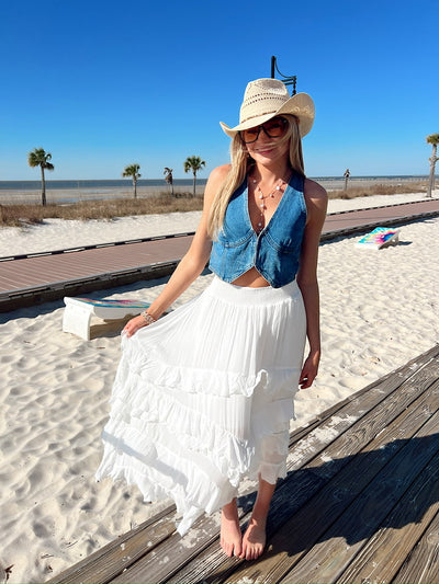 Grace In Every Step Tiered Maxi Skirt
