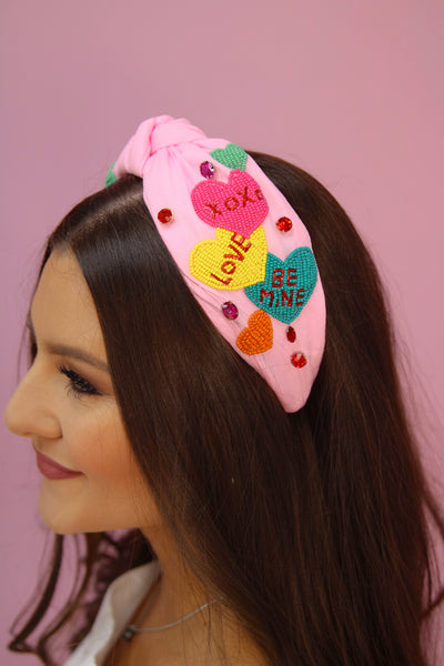 Flirty Messages Heart Headband