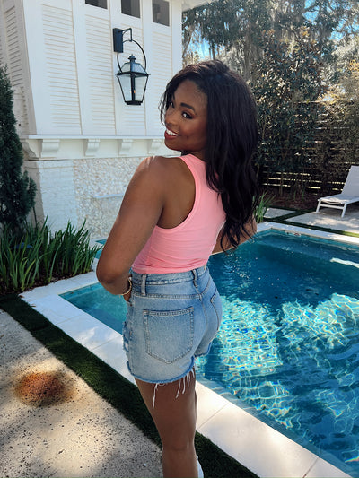 No Fuss Ribbed Tank Top