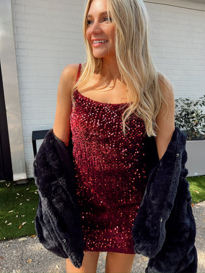 Glam Standard Sequin Mini Dress