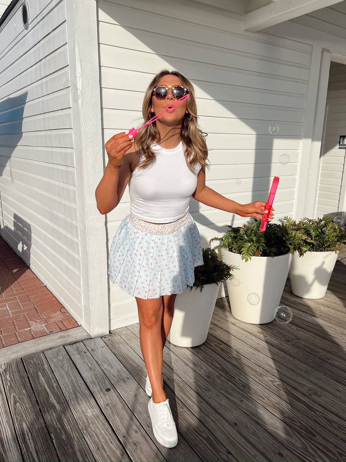 Always Innocent Floral Mini Skirt