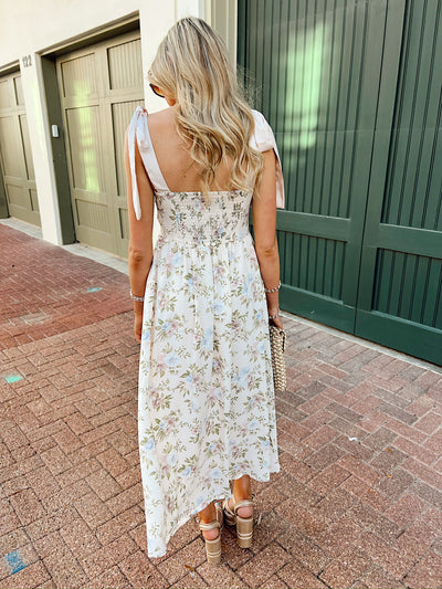 Was It Ever Love Floral Midi Dress