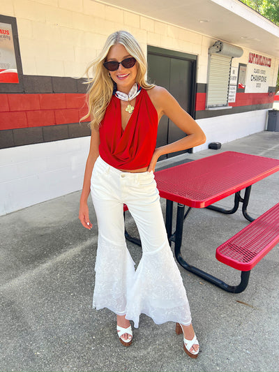 Eclipsing The Heart Halter Top