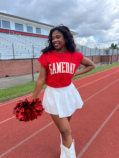 Gameday Cropped Terry Top