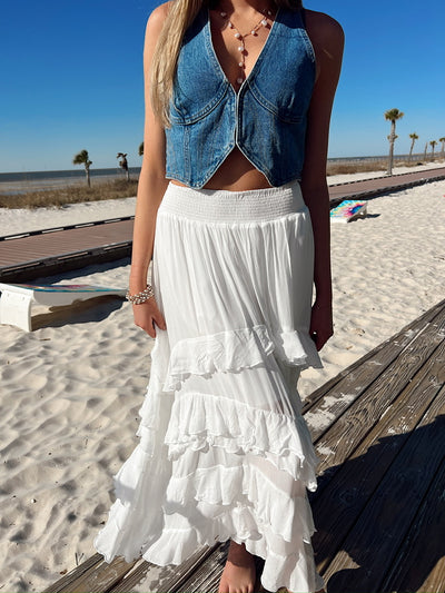 Grace In Every Step Tiered Maxi Skirt
