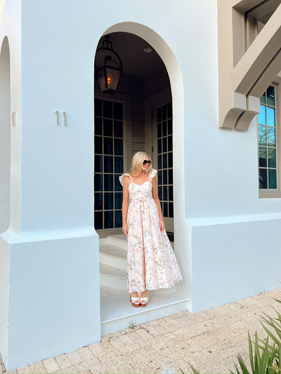 A Beautiful Feeling Floral Maxi Dress