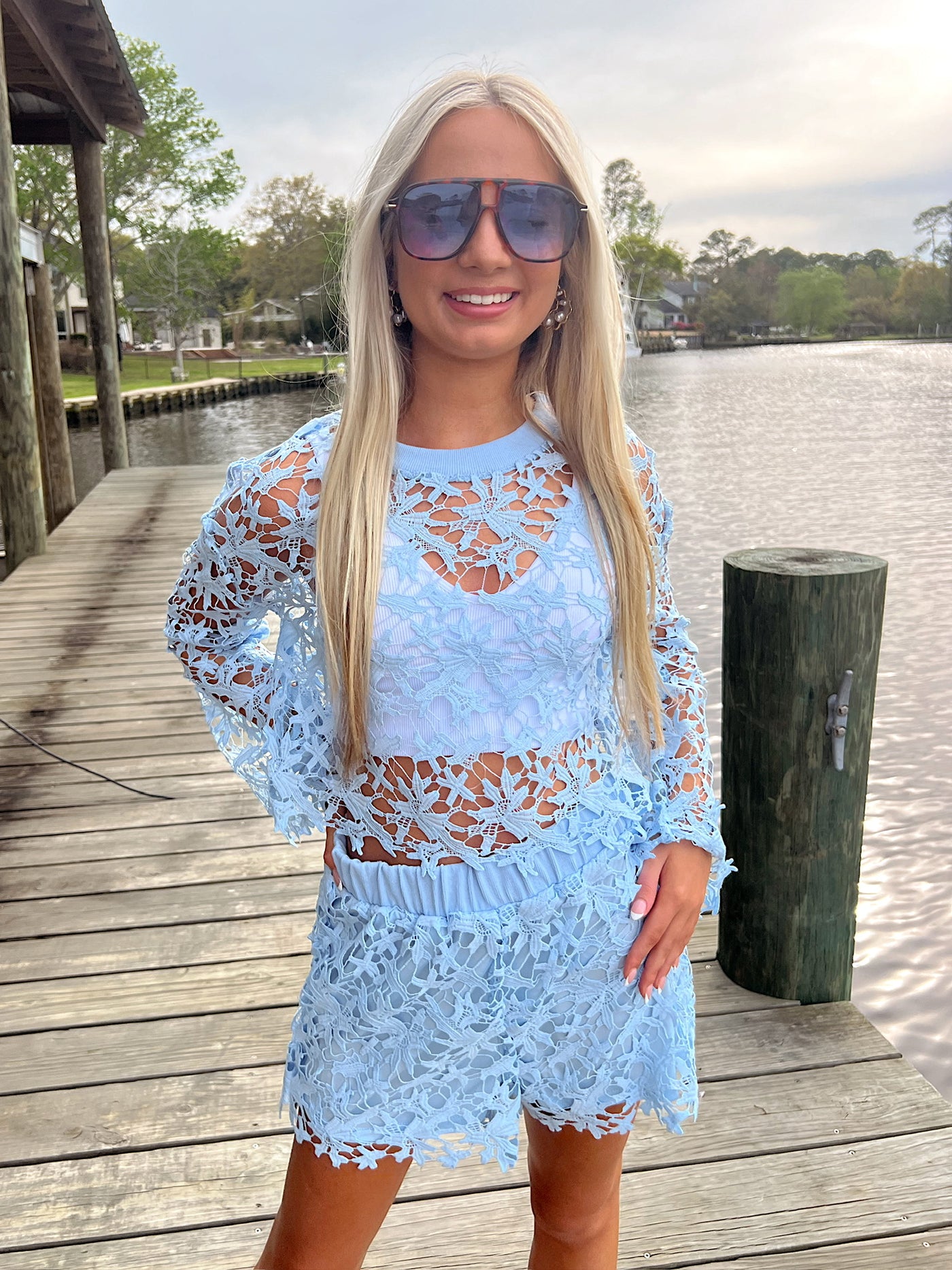 My Sweet Side Crochet Two-Piece Set