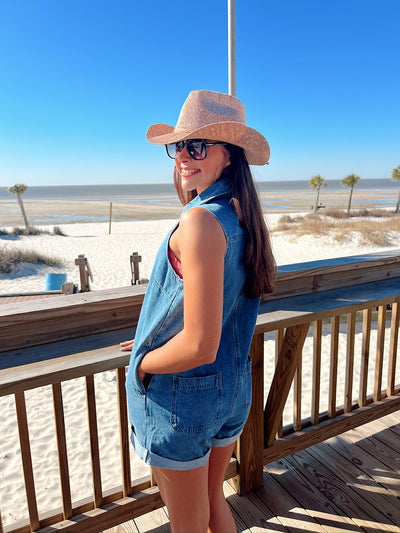 So You Say Denim Romper