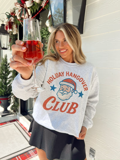 Holiday Hangover Club Graphic Sweatshirt