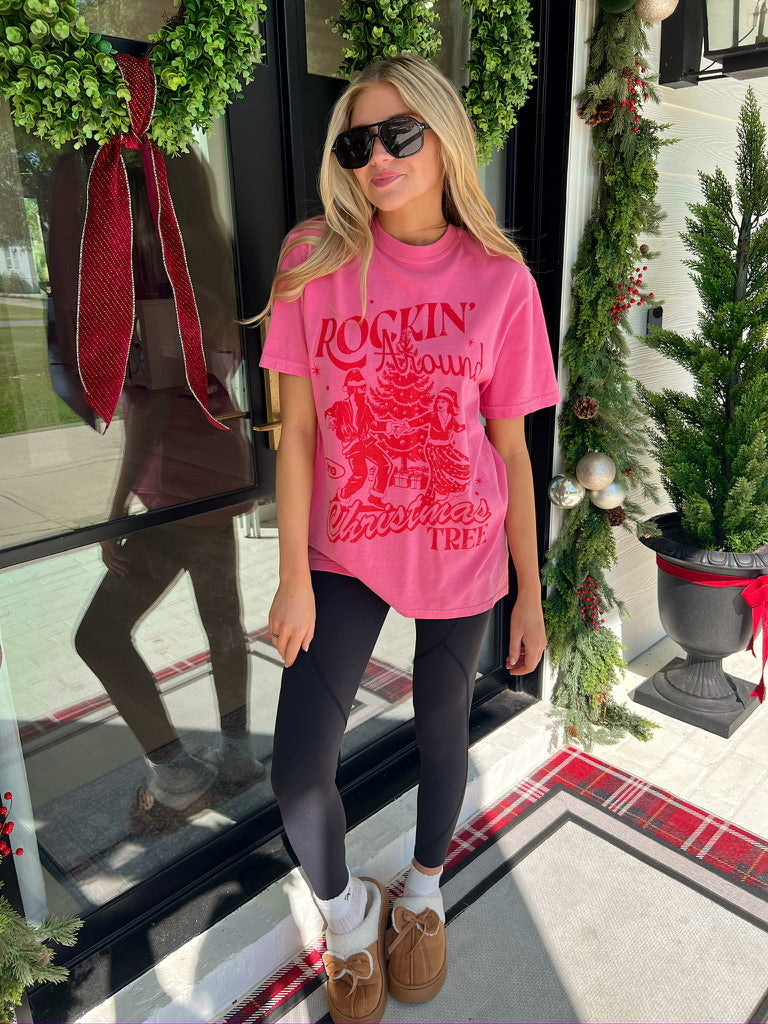 Rocking Around The Christmas Tree Graphic Top