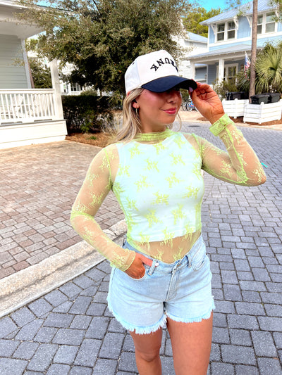 Kick It With Me Mesh Top