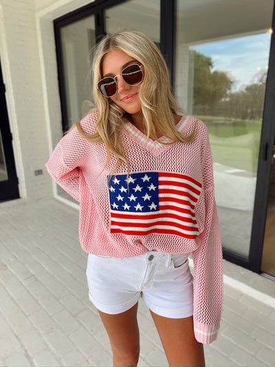 Let Freedom Ring Knit Sweater