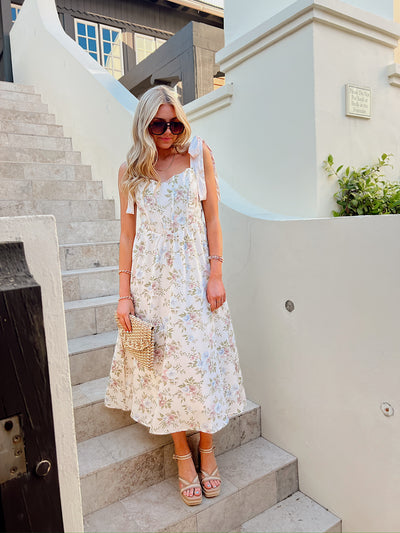 Was It Ever Love Floral Midi Dress