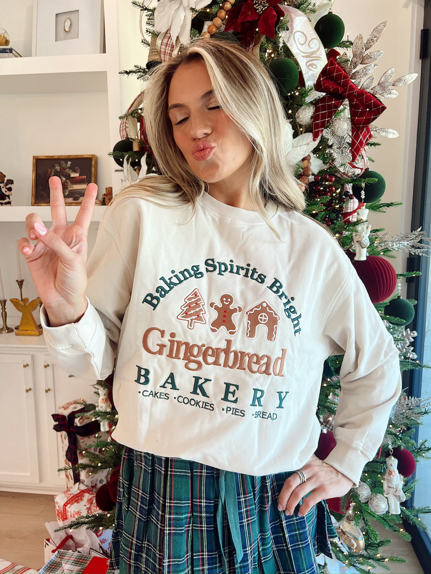 Gingerbread Bakery Pullover Sweater
