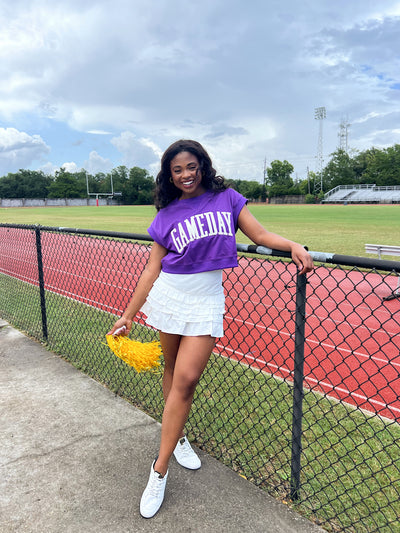 Gameday Cropped Terry Top