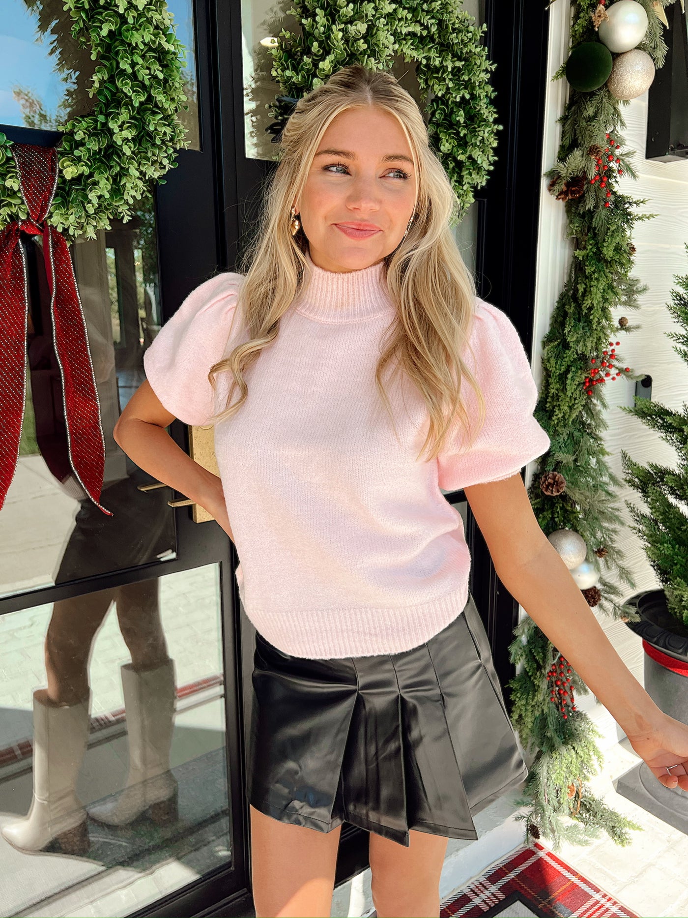 Full-Time Fun Leather Skirt