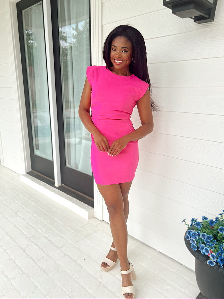 Over & Over Ruched Mini Dress
