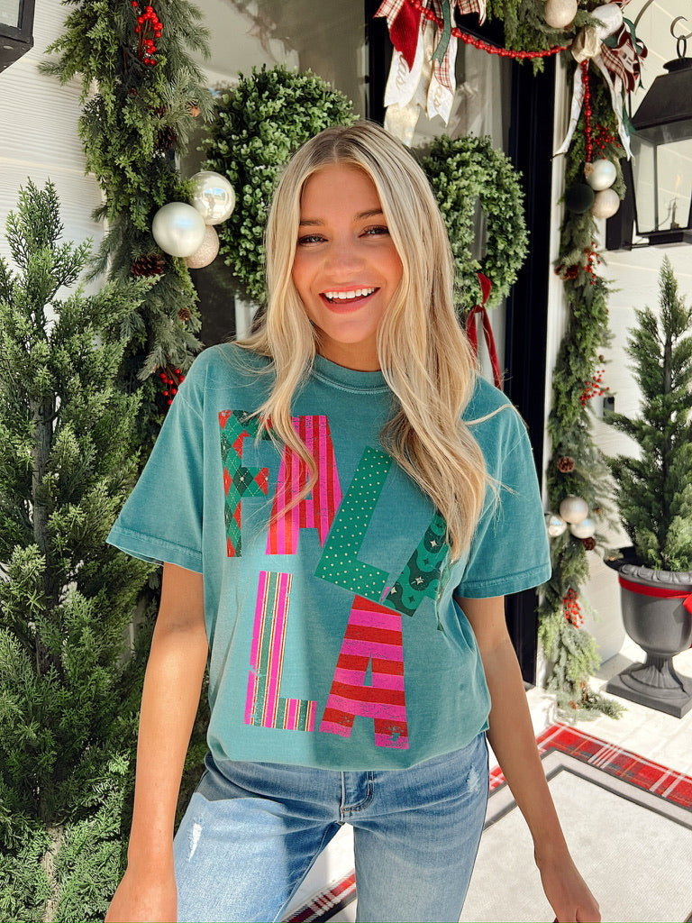 Fa La La Graphic Top